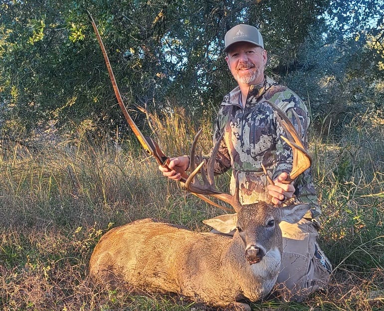 One old man and another, with the 55-pound longbow that did it.